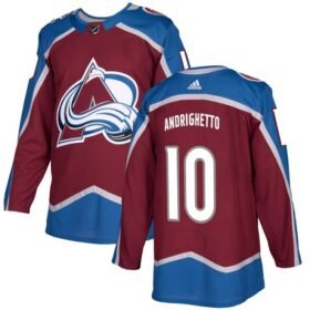 Adidas Avalanche #10 Sven Andrighetto Burgundy Home Authentic Stitched NHL Jersey - AVS90