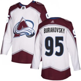 Adidas Avalanche #95 Andre Burakovsky White Road Authentic Stitched NHL Jersey - AVS117