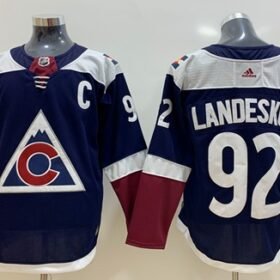 Adidas Avalanche #92 Gabriel Landeskog Navy Alternate Authentic Stitched NHL Jersey - AVS24