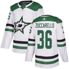 Adidas Stars #36 Mats Zuccarello White Road Authentic Stitched NHL Jersey - DLS30