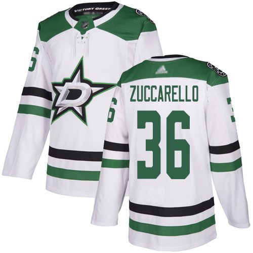Adidas Stars #36 Mats Zuccarello White Road Authentic Stitched NHL Jersey - DLS30