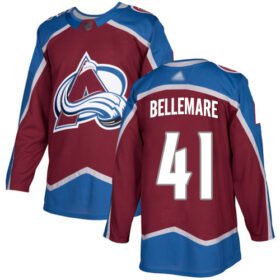 Adidas Avalanche #41 Pierre-Edouard Bellemare Burgundy Home Authentic Stitched NHL Jersey - AVS223
