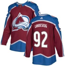 Adidas Avalanche #92 Gabriel Landeskog Burgundy Home Authentic Stitched NHL Jersey - AVS267