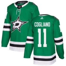 Adidas Stars #11 Andrew Cogliano Green Home Authentic Stitched NHL Jersey - DLS257
