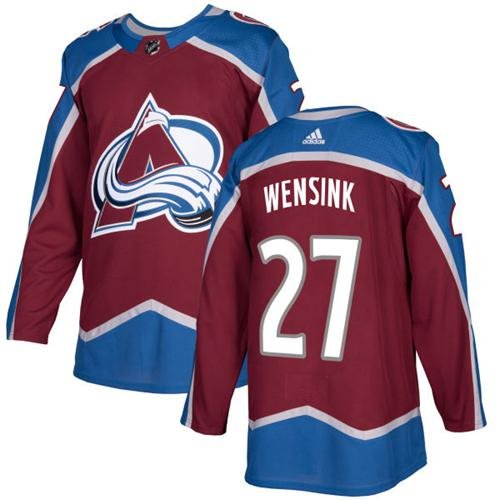 Adidas Avalanche #27 John Wensink Burgundy Home Authentic Stitched NHL Jersey - AVS133