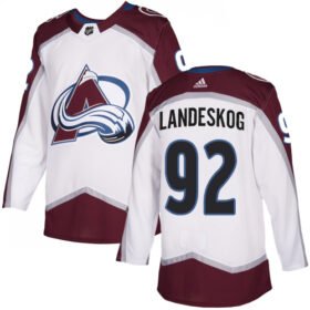 Adidas Avalanche #92 Gabriel Landeskog White Road Authentic Stitched NHL Jersey - AVS130