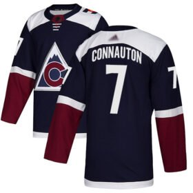 Adidas Avalanche #7 Kevin Connauton Navy Alternate Authentic Stitched NHL Jersey - AVS66