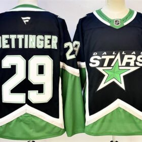 Black Dallas Stars #29 Jake Oettinger 2025/26 Alternate Stitched Hockey Jersey - DLS11