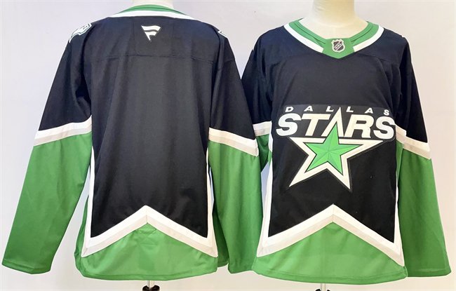 Black Dallas Stars Blank 2025/26 Alternate Stitched Hockey Jersey - DLS135