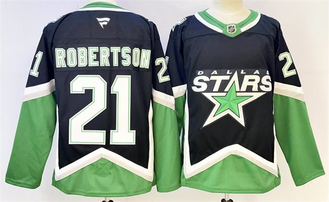 Black Dallas Stars #21 Jason Robertson 2025/26 Alternate Stitched Hockey Jersey - DLS188