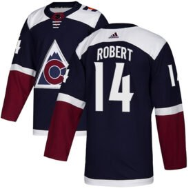 Adidas Avalanche #14 Rene Robert Navy Alternate Authentic Stitched NHL Jersey - AVS149