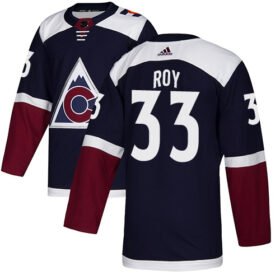 Adidas Avalanche #33 Patrick Roy Navy Alternate Authentic Stitched NHL Jersey - AVS121