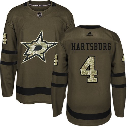 Adidas Stars #4 Craig Hartsburg Green Salute to Service Stitched NHL Jersey - DLS62