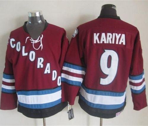 Avalanche #9 Paul Kariya Red CCM Throwback Stitched NHL Jersey - AVS209