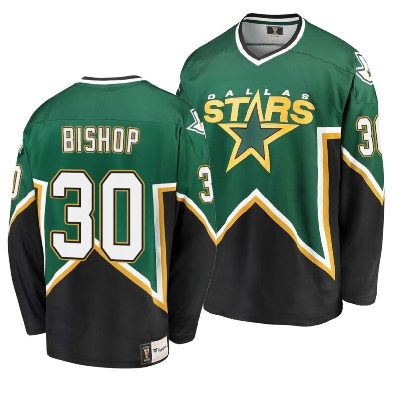 Dallas Stars #30 Ben Bishop Kelly Green Heritage Premier Breakaway Player NHL Jersey - DLS16