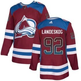Adidas Avalanche #92 Gabriel Landeskog Burgundy Home Authentic Drift Fashion Stitched NHL Jersey - AVS302