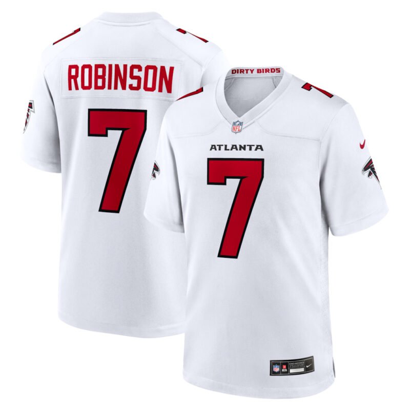White Atlanta Falcons #7 Bijan Robinson 2026 New Game Jersey - AFJ274