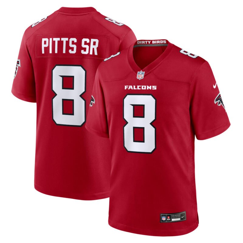 Red Atlanta Falcons #8 Kyle Pitts Sr. 2026 New Game Jersey - AFJ287