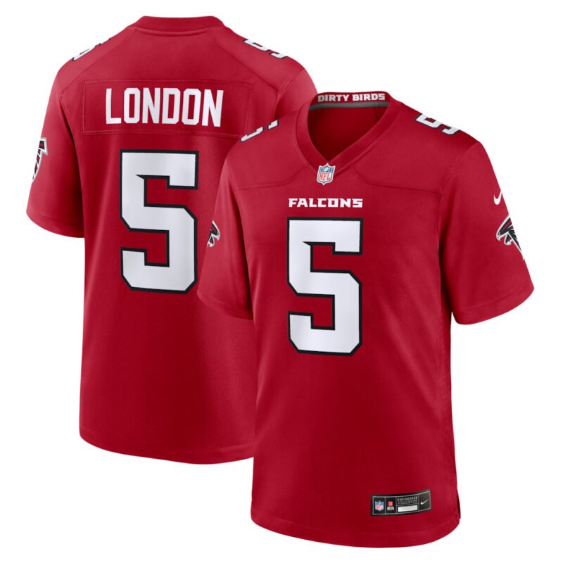 Red Atlanta Falcons #5 Drake London 2026 New Game Jersey - AFJ281