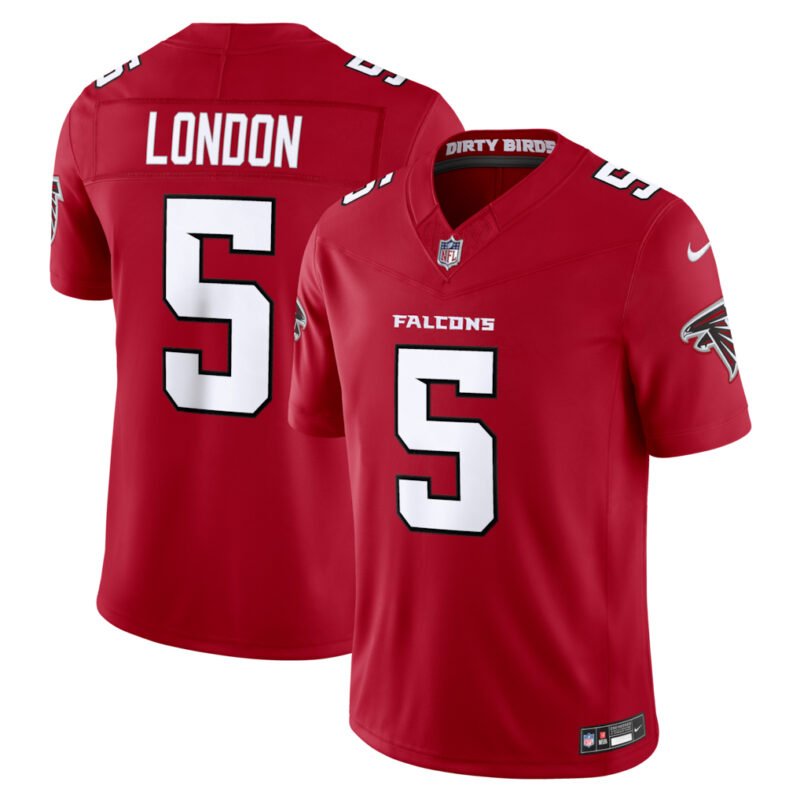 Red Atlanta Falcons #5 Drake London 2026 New F.U.S.E. Vapor Untouchable Limited Stitched Football Jersey - AFJ268