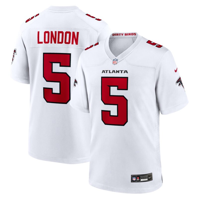 White Atlanta Falcons #5 Drake London 2026 New Game Jersey - AFJ275