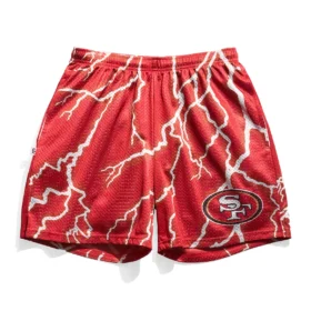 San Francisco 49ers Lightning Retro Shorts - BKS06