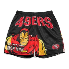 San Francisco 49ers & Iron Man Retro Shorts - BKS08