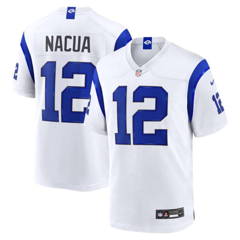 [All Players] Fearsome White - Nike Los Angeles Rams Stitched Game Jersey - LAR635