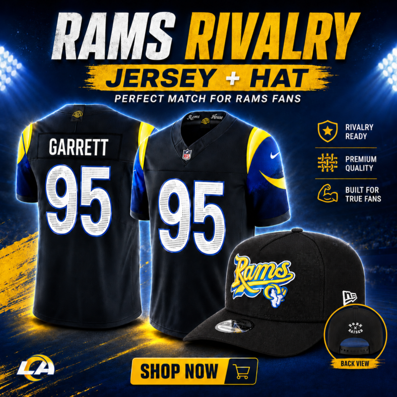 Los Angeles Rams Rivalry Jersey x New Era Born & Raised 9FIFTY Snapback Hat - LAR632
